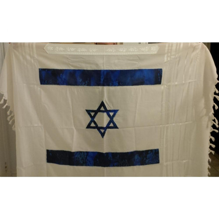 Israel Flag Tallit - Official Israeli Patriotic Flag Tallit Set 36 x 72" 