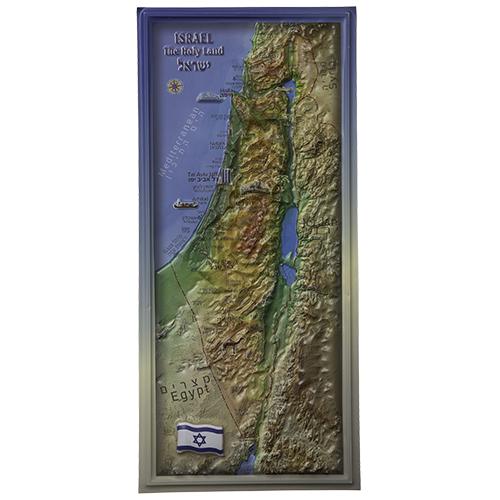 Israel Map 22.5x10 6969 