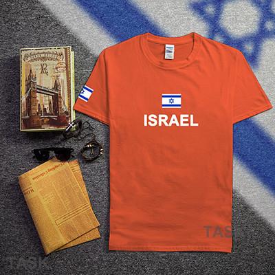 Israel Soccer Jerseys Cotton Shirts apparel Orange M 