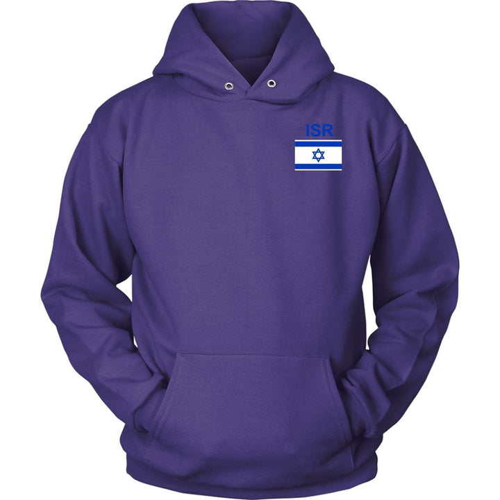 Israel Sport Hoodie Sweatshirt Double Print T-shirt Unisex Hoodie Purple S