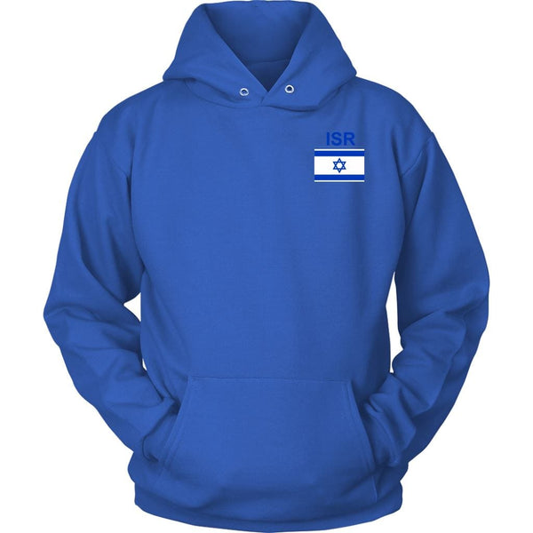 Israel Sport Hoodie Sweatshirt Double Print T-shirt Unisex Hoodie Royal Blue S
