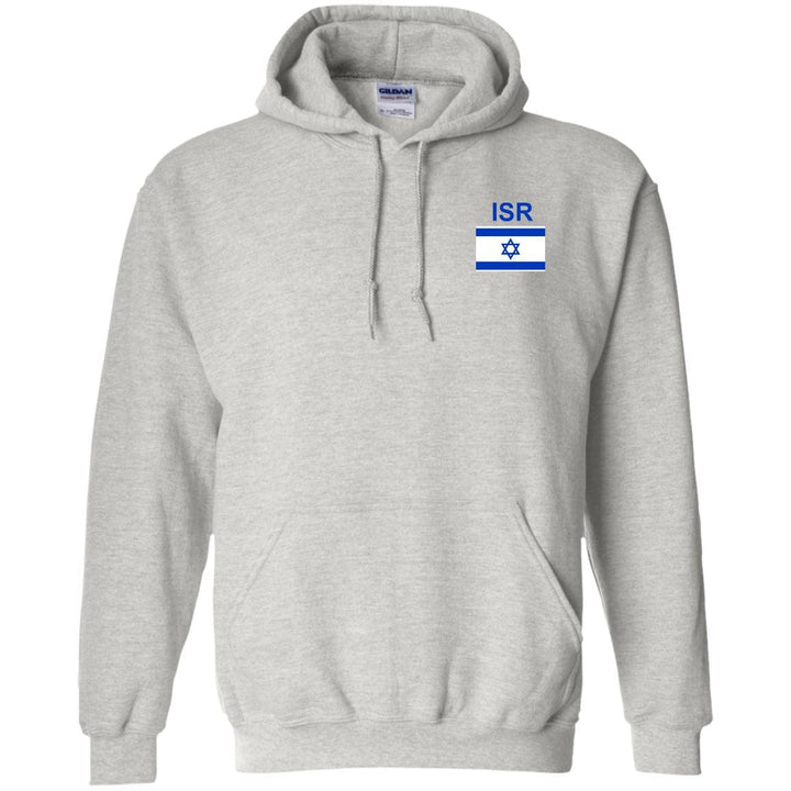 Israel Sweatshirt Pullover Hoodie Front & Back Print Apparel Israel Sweatshirt Pullover Hoodie 8 oz. Ash S