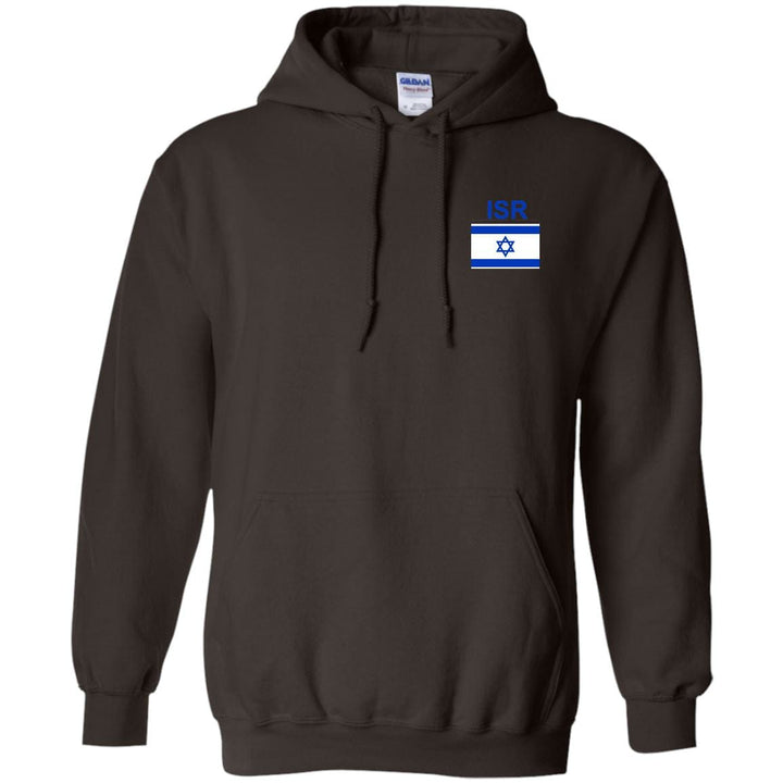 Israel Sweatshirt Pullover Hoodie Front & Back Print Apparel Israel Sweatshirt Pullover Hoodie 8 oz. Dark Chocolate S