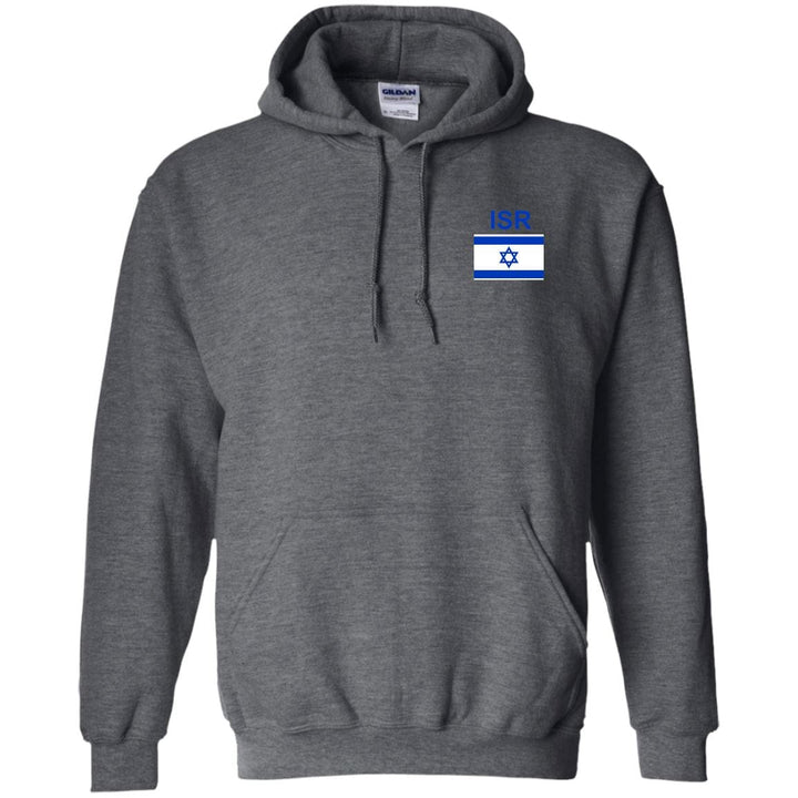 Israel Sweatshirt Pullover Hoodie Front & Back Print Apparel Israel Sweatshirt Pullover Hoodie 8 oz. Dark Heather S
