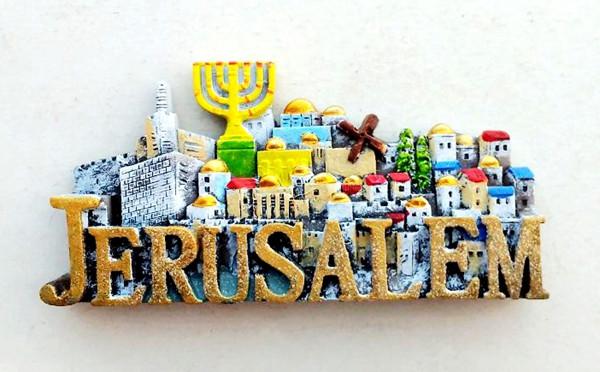 Israel The Ancient City Of Jerusalem 3D Fridge Magnets Travel Souvenir Magnetic Stickers 008 