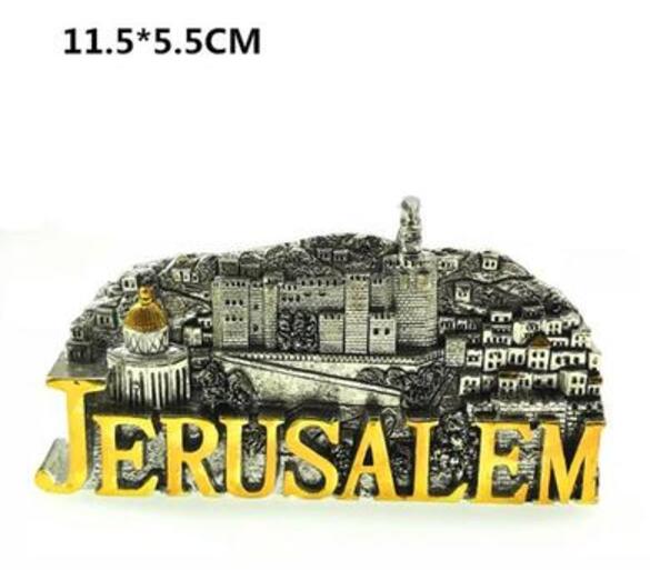 Israel The Ancient City Of Jerusalem 3D Fridge Magnets Travel Souvenir Magnetic Stickers 017 