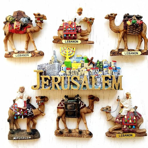 Israel The Ancient City Of Jerusalem 3D Fridge Magnets Travel Souvenir Magnetic Stickers 