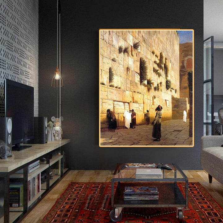 Jerusalem Canvas Oil Painting Wall Art art 