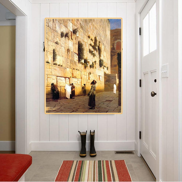 Jerusalem Canvas Oil Painting Wall Art art 