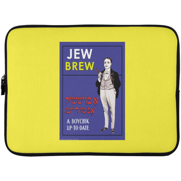 Jew Brew Laptop Sleeve - 15 Inch Laptop Cases Yellow One Size 