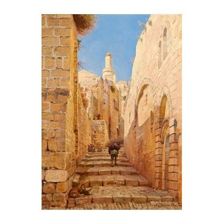 Jewish Canvas Art Painting Reproduced 20 x 24" 