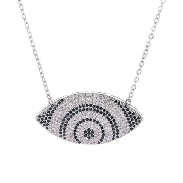 Jewish Gift Evil Eye Necklace For Women Pendant Necklaces necklace Silver Necklace 
