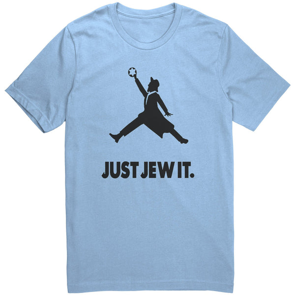Just Jew It Sporty Shirt Tops Apparel Baby Blue S 