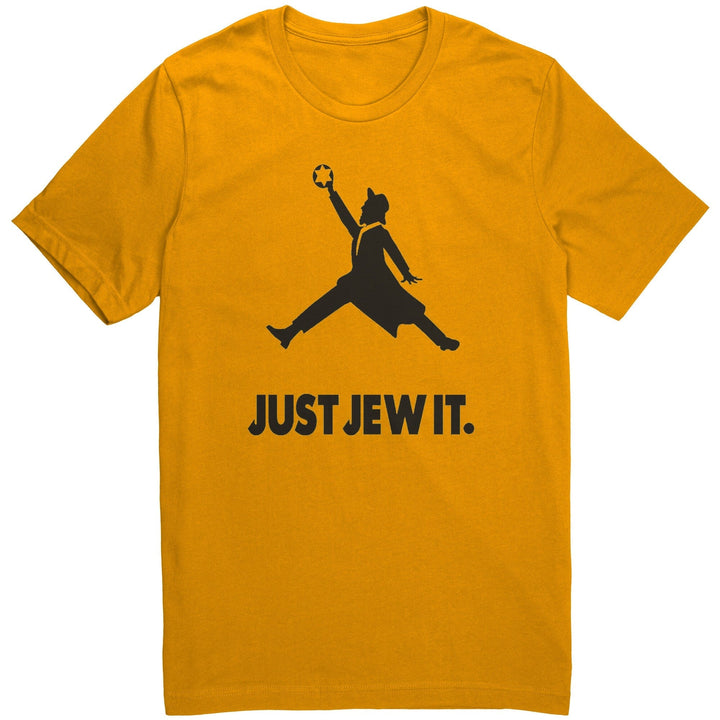 Just Jew It Sporty Shirt Tops Apparel Gold S 