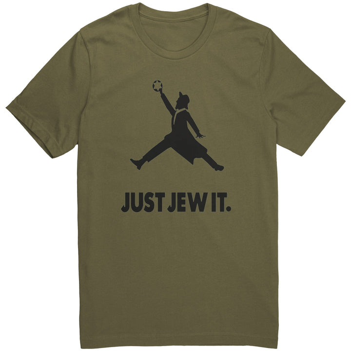 Just Jew It Sporty Shirt Tops Apparel Military Green S 