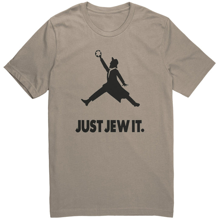 Just Jew It Sporty Shirt Tops Apparel Tan S 