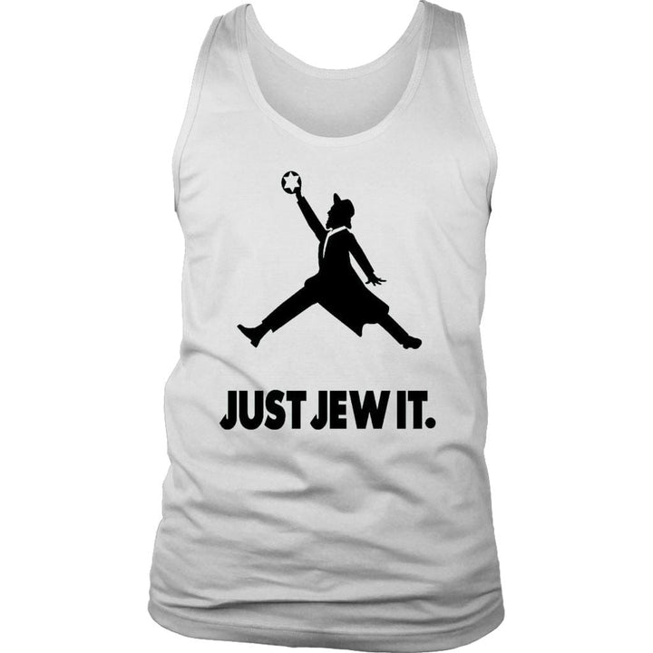 Just Jew It Sporty Shirt Tops T-shirt District Mens Tank White S