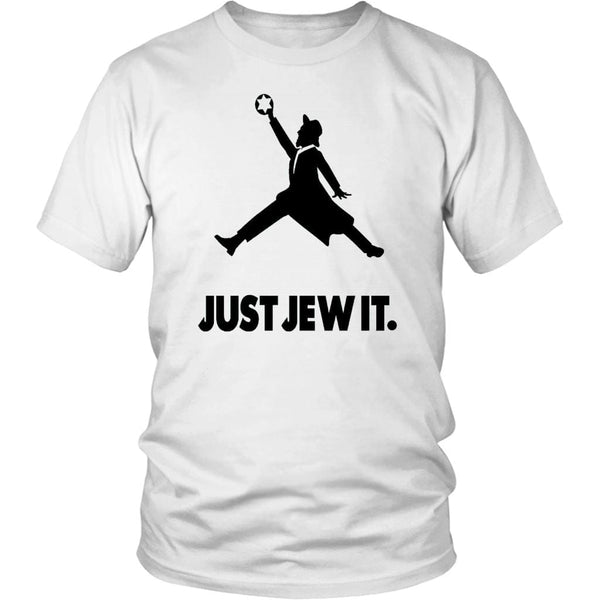Just Jew It Sporty Shirt Tops T-shirt District Unisex Shirt White S