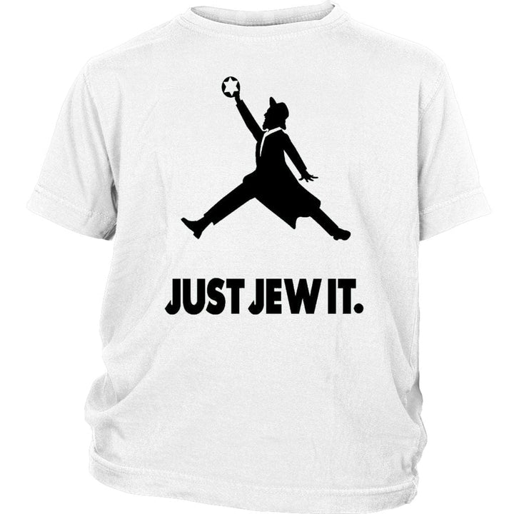 Just Jew It Sporty Shirt Tops T-shirt District Youth Shirt White XS