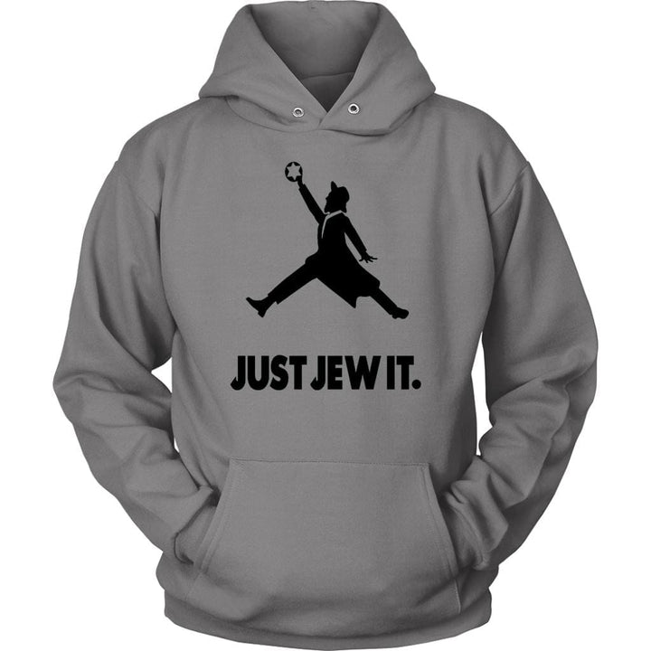 Just Jew It Sporty Shirt Tops T-shirt Unisex Hoodie Grey S