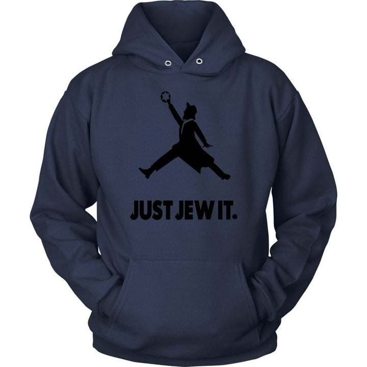 Just Jew It Sporty Shirt Tops T-shirt Unisex Hoodie Navy S