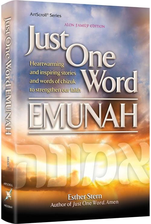 Just one word - emunah Jewish Books Just One Word - Emunah 