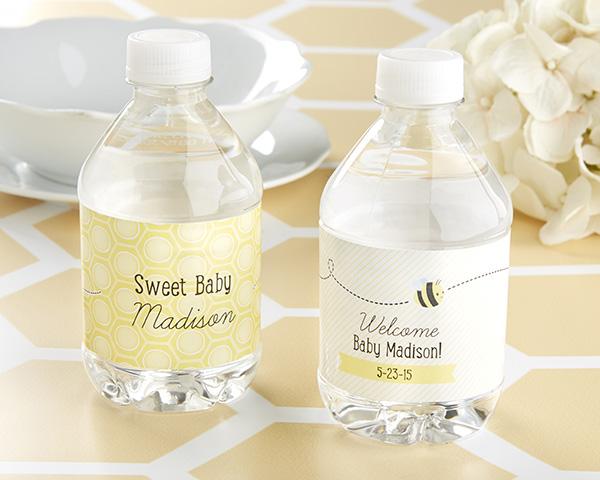 Kate's "Sweet as Can Bee" Personalized Party Straw Flags Kate's "Sweet as can Bee" Personalized Water Bottle Labels 