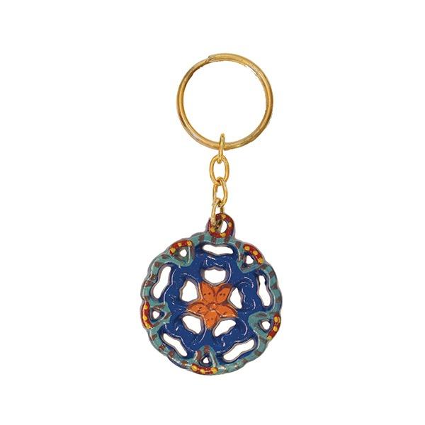 Key Chain Holder - Painted - Flower CEREMONIAL 