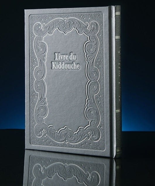 Kiddush Book - Hebrew/French Phonetics EDFLK9 Kiddush book Silver 