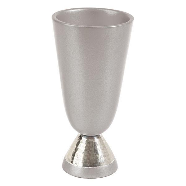 Kiddush Cup - Aluminium + Hammer Work - Aluminium 