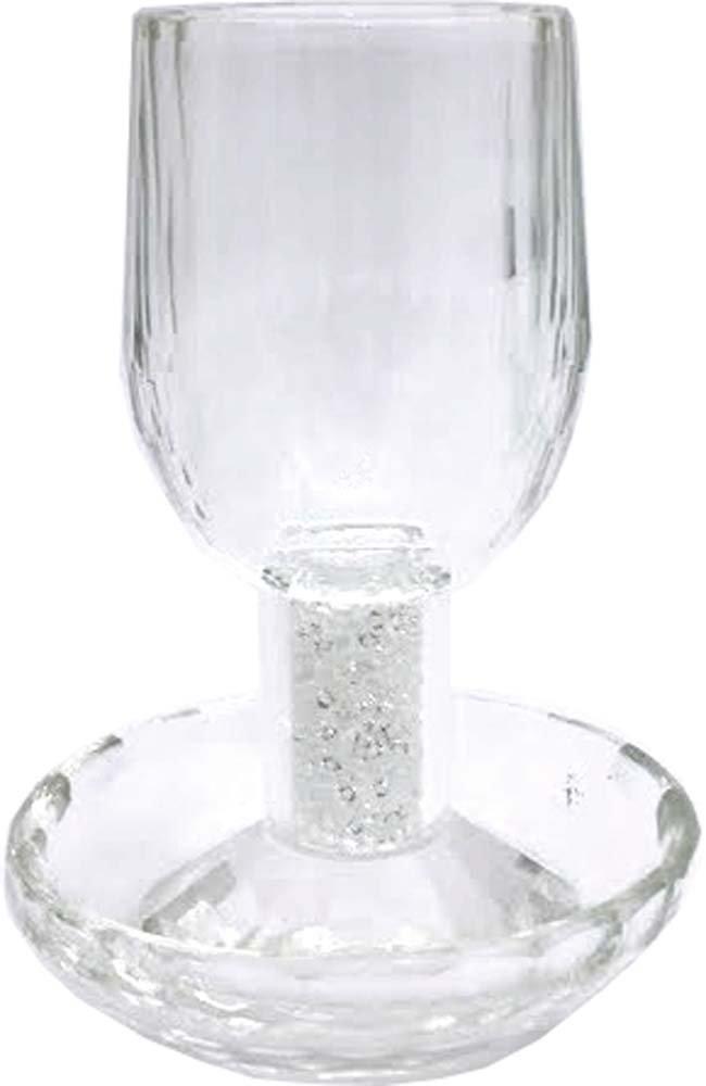 Kiddush Cup w/Coaster Crystal 