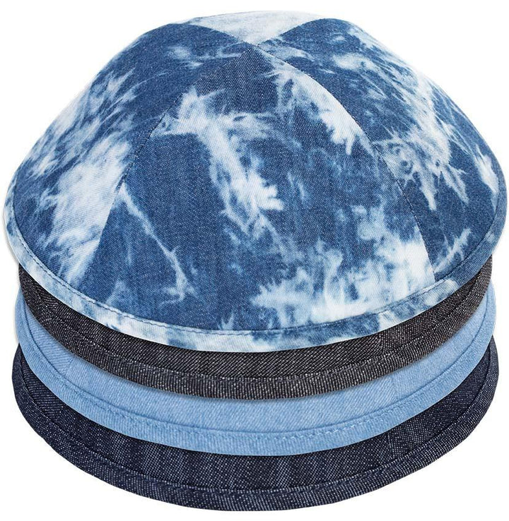 Kippahs In Denim Sold Individually. 