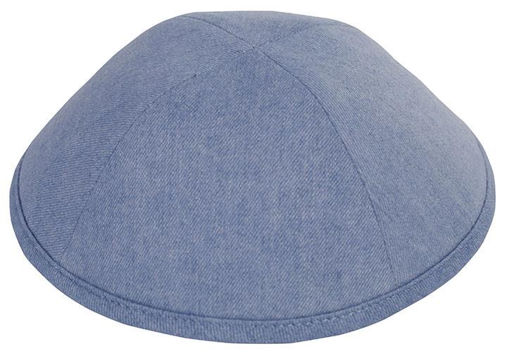 Kippahs In Denim Sold Individually. Light Blue 