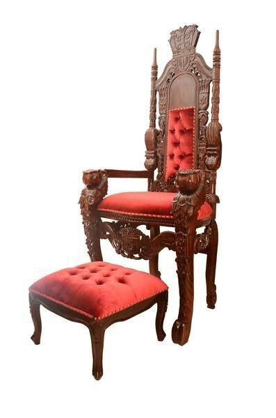 Kiseh Eliyahu -Royal Elijah Circumcision Chair In Red 