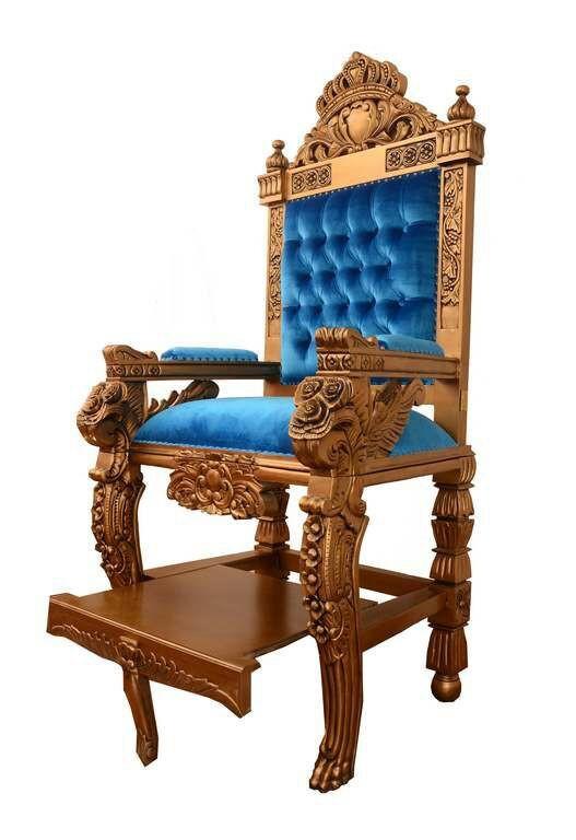 Kiseh Eliyahu -Royal Elijah Circumcision Chair King Solomon Red 