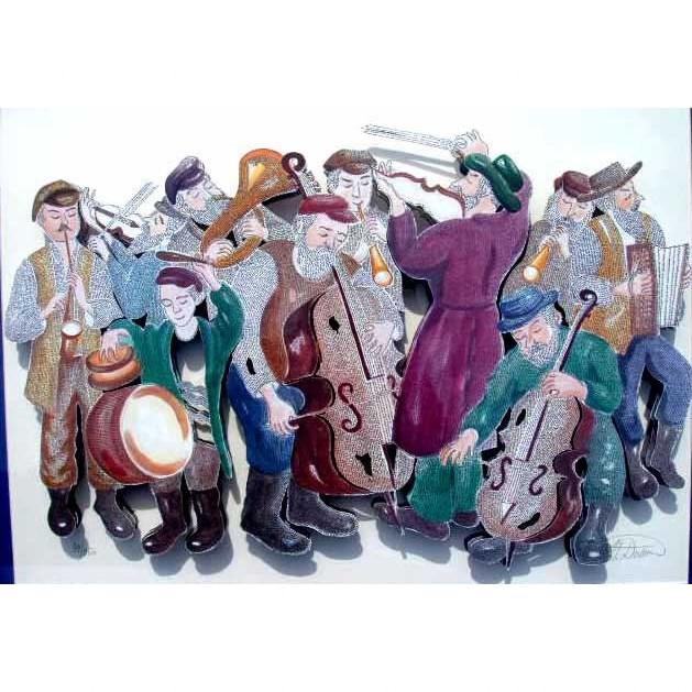 Klezmer With Psalms 1-88 Chapters Artwork Lithograph 