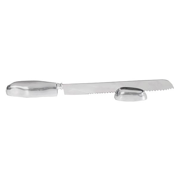 Knife - Round - Shiny aluminium 