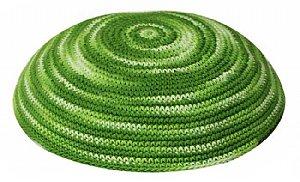 Knit Kippot - Shades of Green 