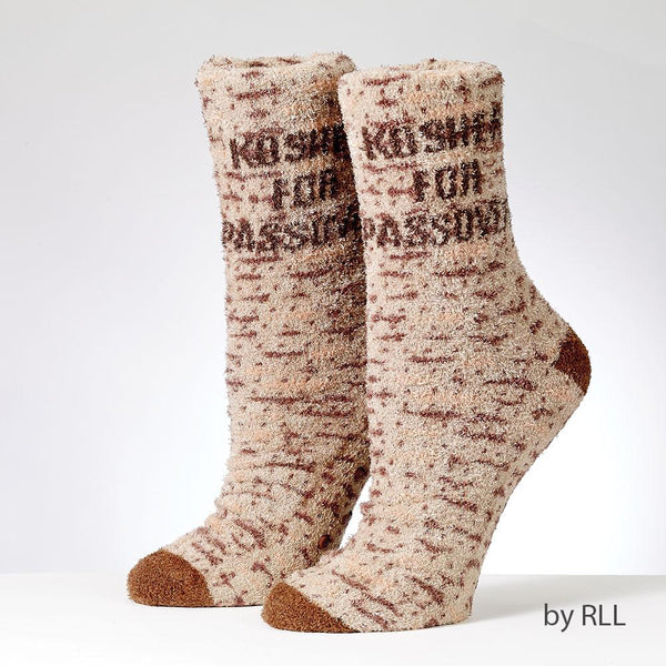 "kosher For Passover" Cozy Slipper Sock, Adult Carded PASSOVER, Pesach 