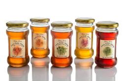 Kosher Israeli Raw Honey Glass Jars in Flavors 