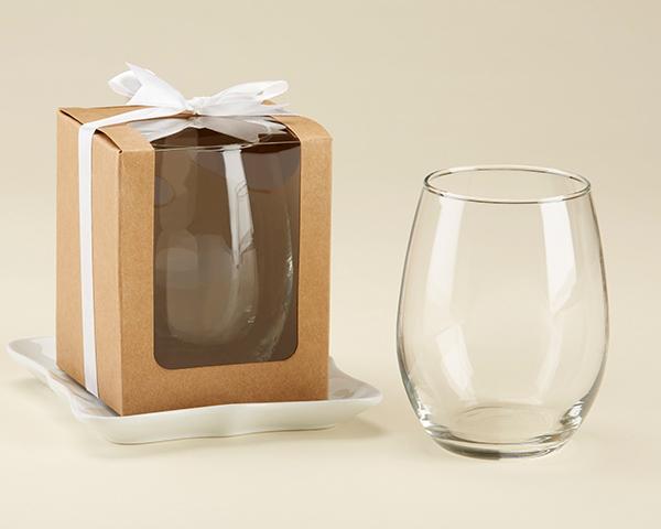 Kraft 15 oz. Stemless Wine Glass Box (Set of 12) Kraft 15 oz. Stemless Wine Glass Box (Set of 12) 