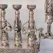 Large Hand-crafted Klezmer Menorah Filigree Art Menorah 