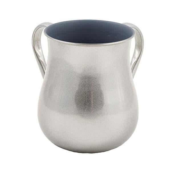 Large Netilat Yedayim Cup - Stainless Steel - Silver 