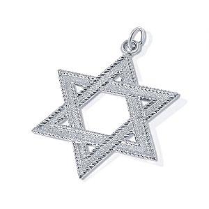 Large Sterling Silver Star of David 