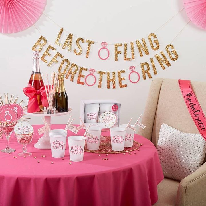 Last Fling Before the Ring 66 Piece Bachelorette Party Kit Last Fling Before the Ring 66 Piece Bachelorette Party Kit 