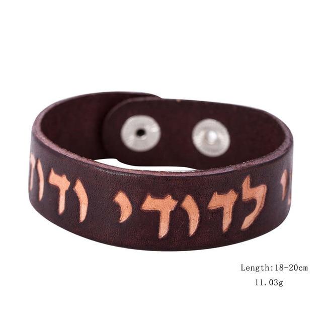 Leather Bracelets Amulet Jewelry Jewish Jewelry 1 
