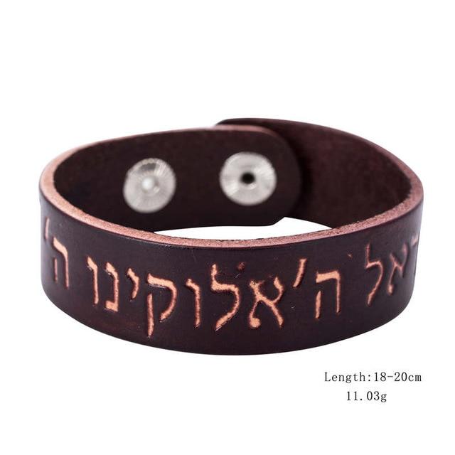 Leather Bracelets Amulet Jewelry Jewish Jewelry 2 