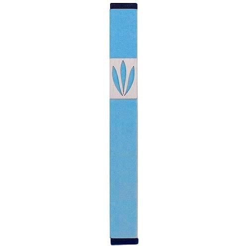 LEAVES SHIN MEZUZAH - MEDIUM Mezuzah Teal - MZ-200 