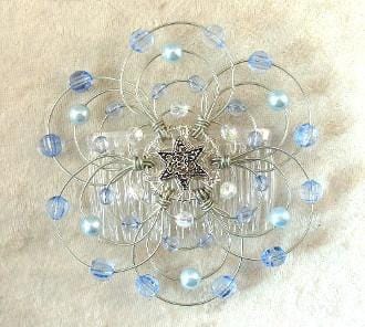 Lightweight Wire Kippah In All Designs & Colors Baby Blue 