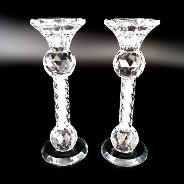Lily Art - 10102-crystal candlestick with 18 cm Judaica Art Gifts 